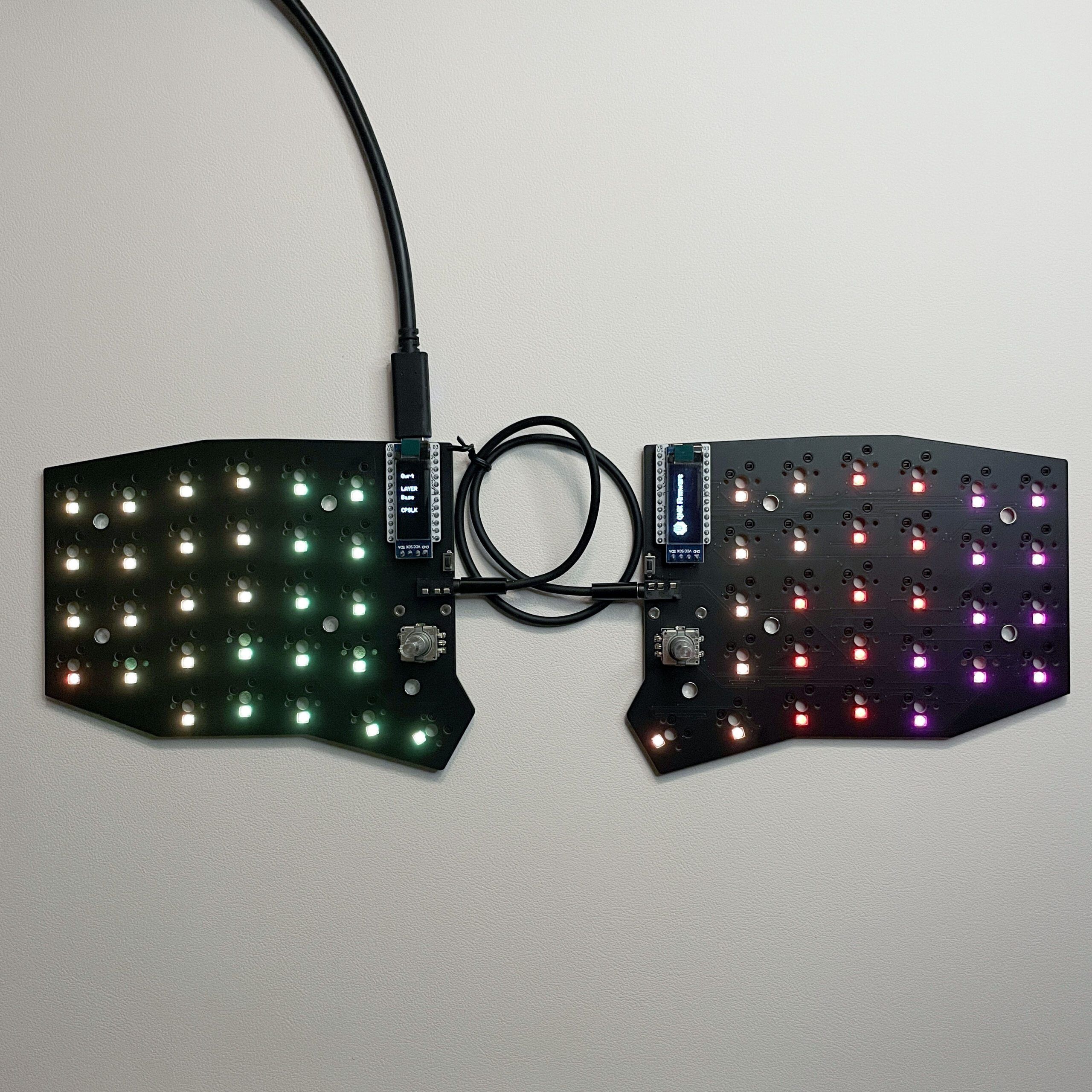 Pre-soldered Sofle RGB MX (Per-key RGB LEDs & Underglow RGB LEDs)