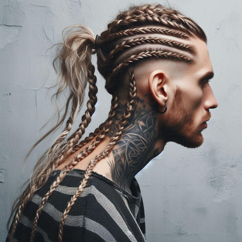 Low Taper Fade Long Hair