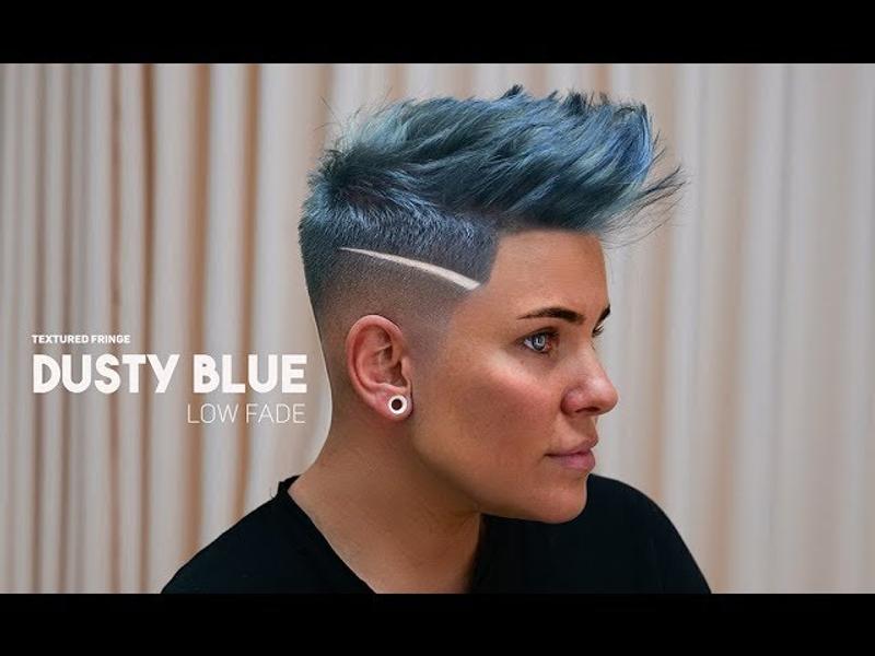 Low Taper Fade with Fringe