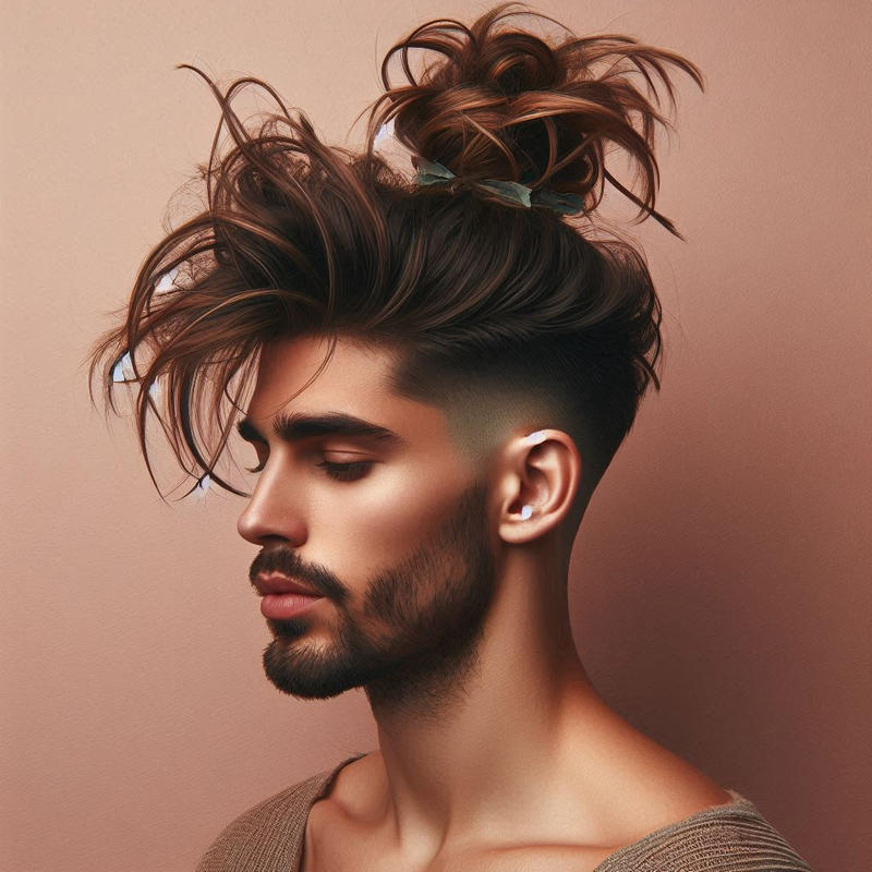 Low Taper Fade Long Hair