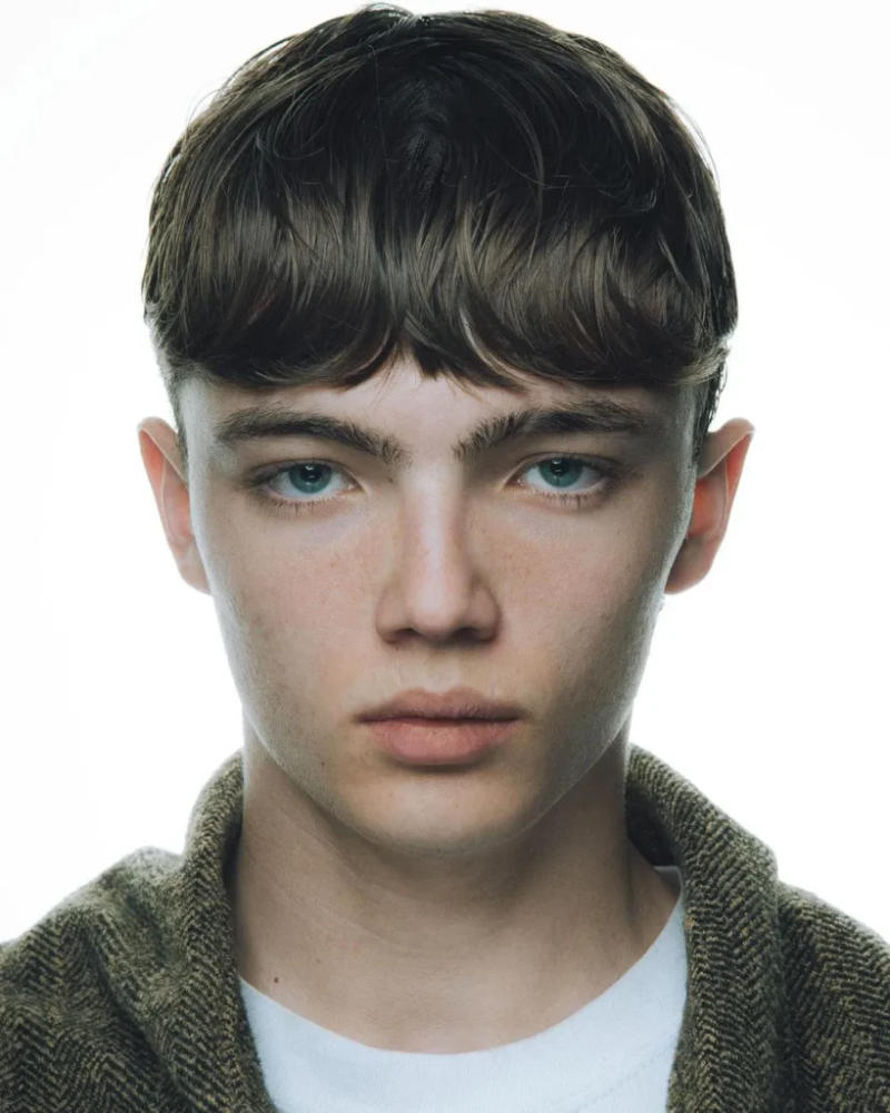 Low Taper Fade with Fringe