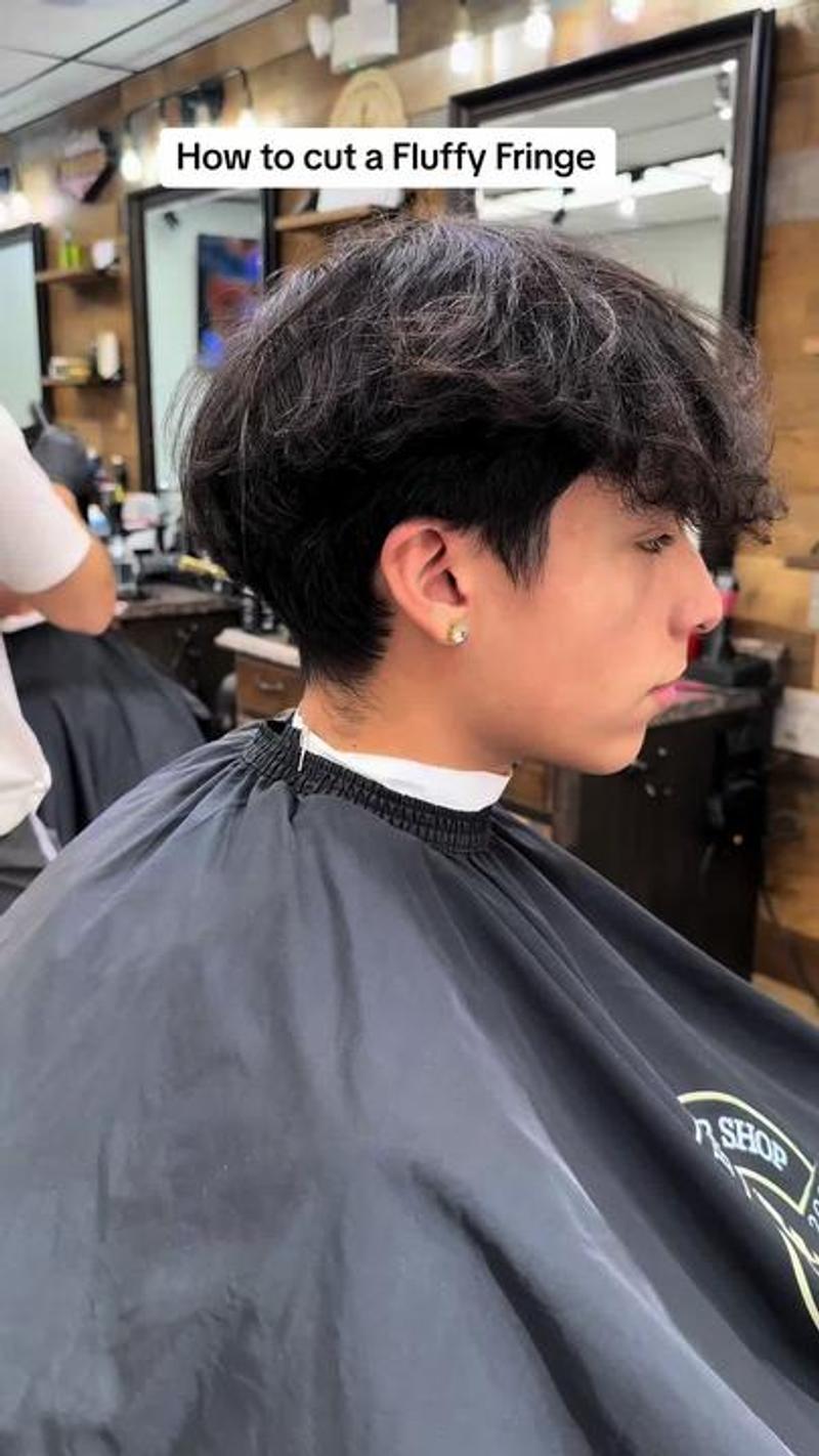 Low Taper Fade with Fringe