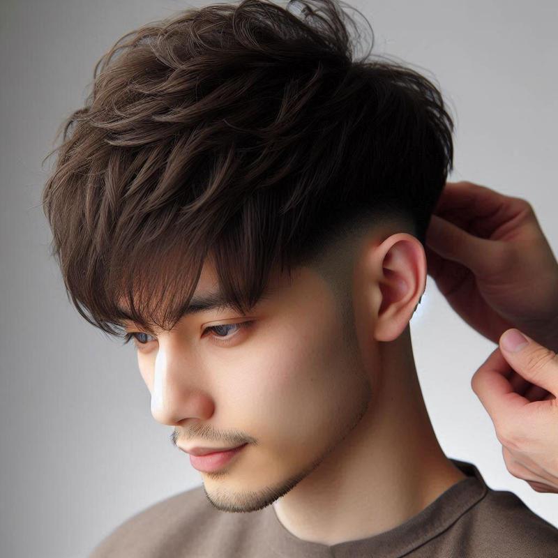 Low Taper Fade Long Hair