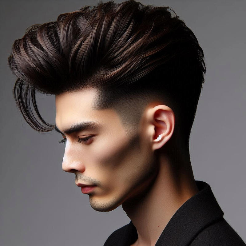 Low Taper Fade Long Hair