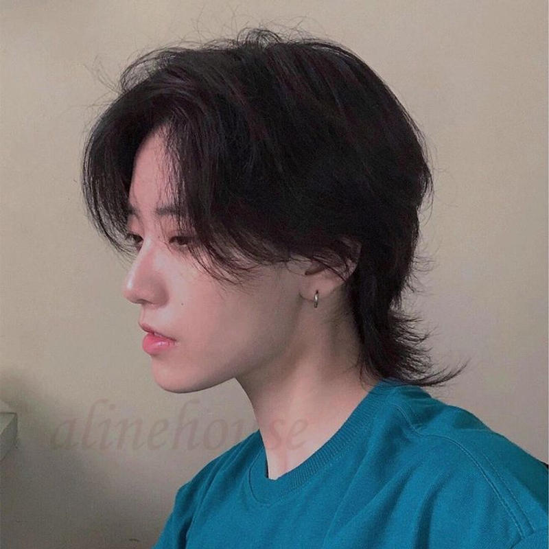 Straight Hair Wolf Cut Men 