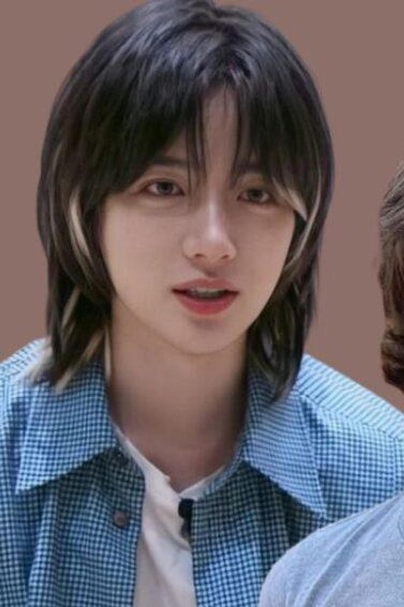 Straight Hair Wolf Cut Men 
