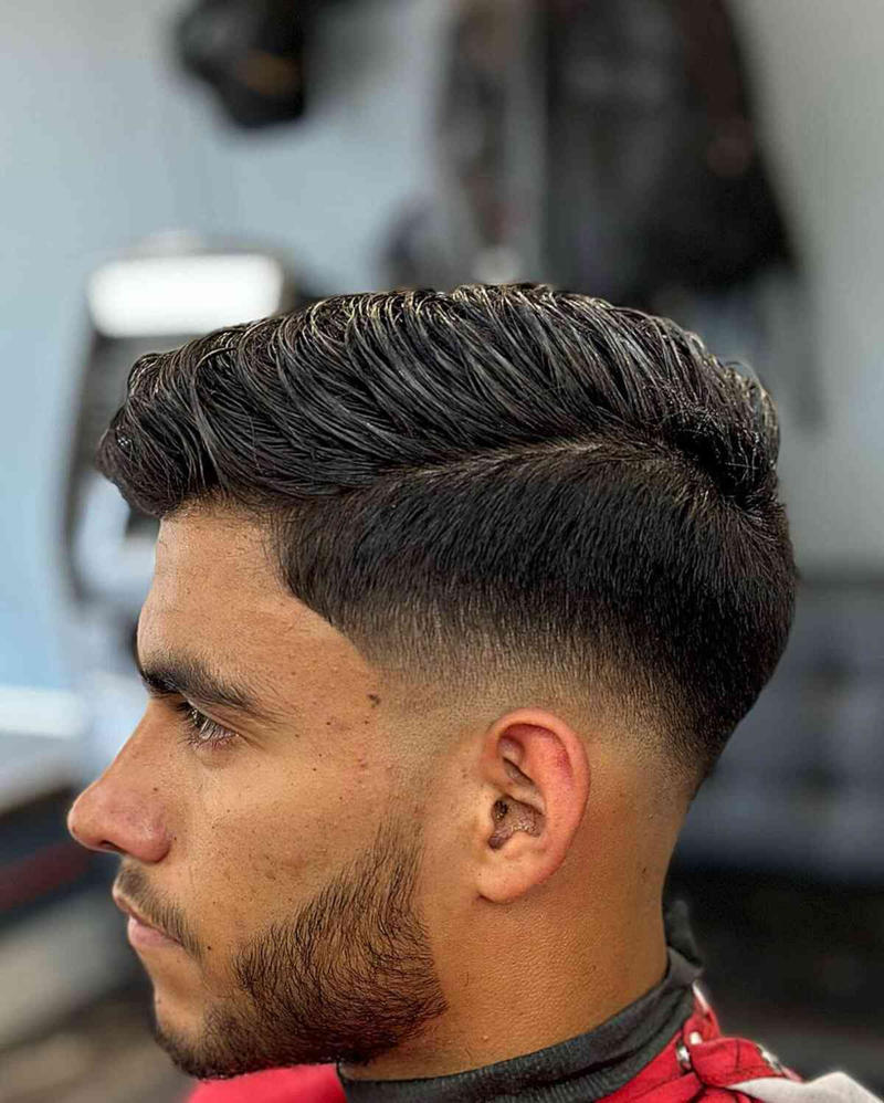 Comb Over Taper Fade