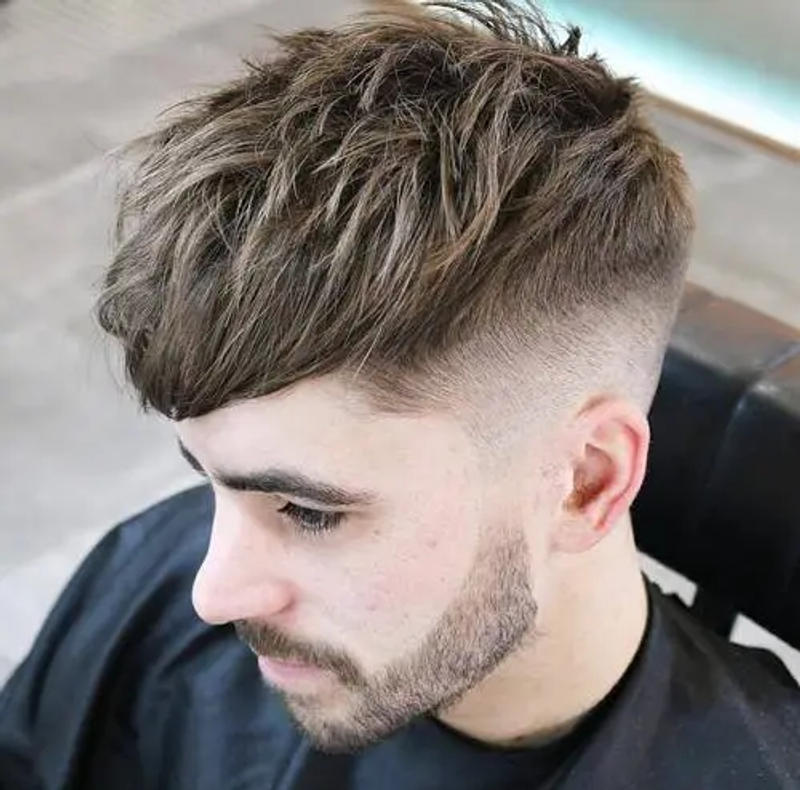 Mid Taper Fade Short Hair