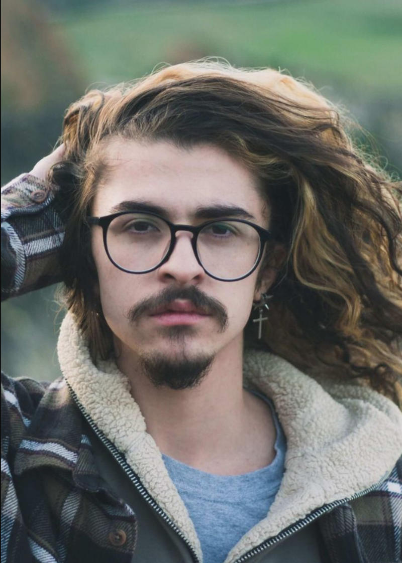Wolf Cut Men with Beard