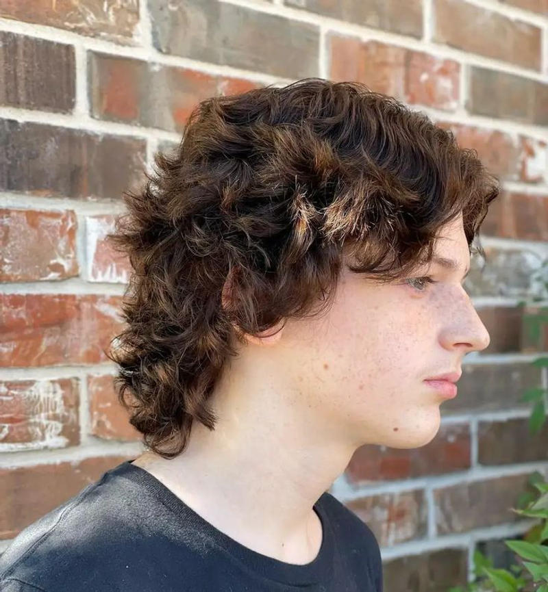 Curly Wolf Cut Men