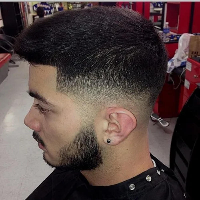 Mid Taper Fade Short Hair