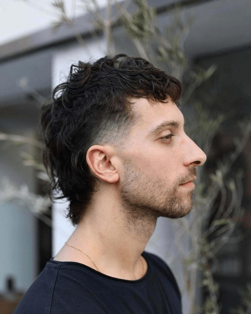 Low Taper Fade Wavy Hair