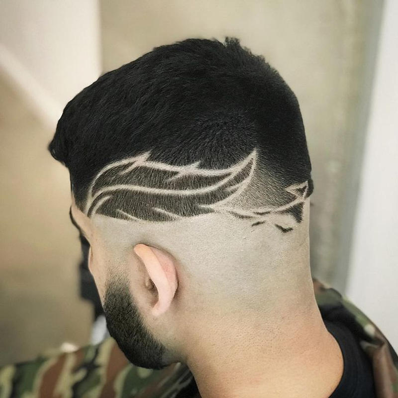Mid Taper Fade Short Hair