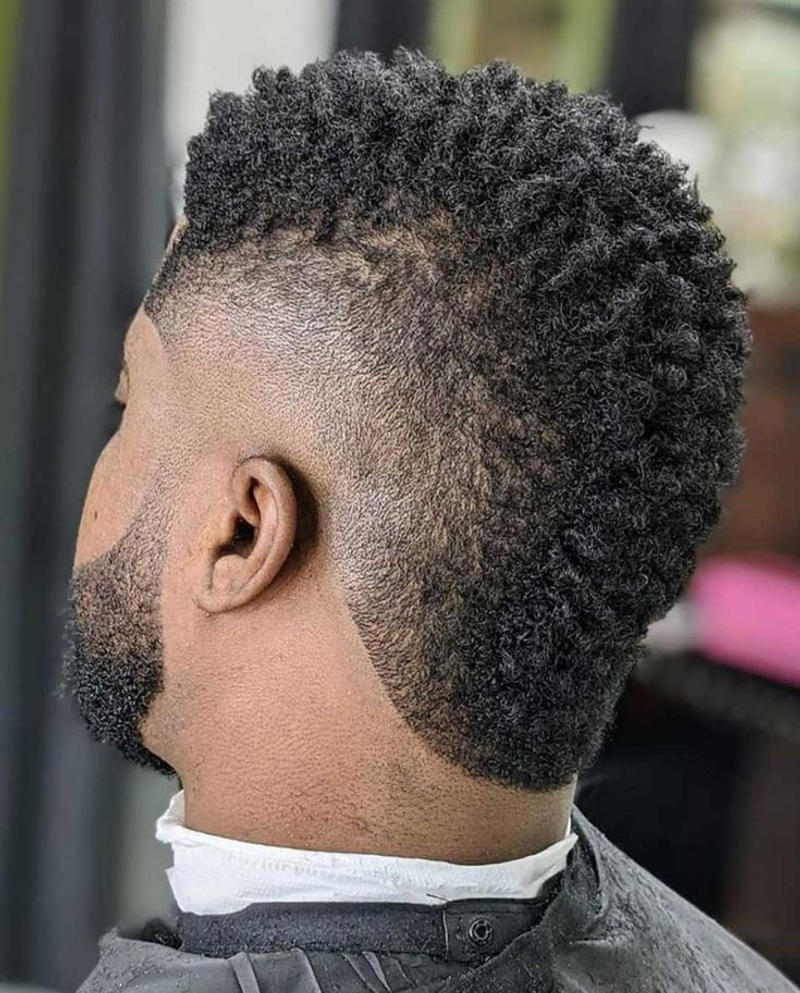Curly Taper Fade Haircut