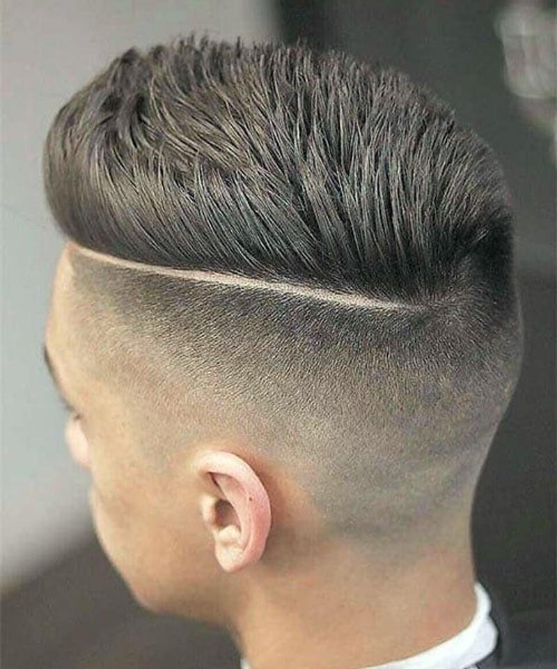 Comb Over Taper Fade