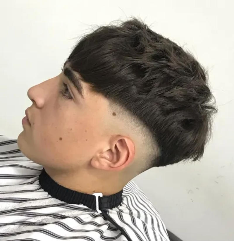 Mid Taper Fade Long Hair