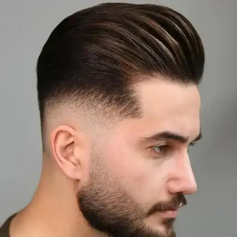 Mid Taper Fade Long Hair