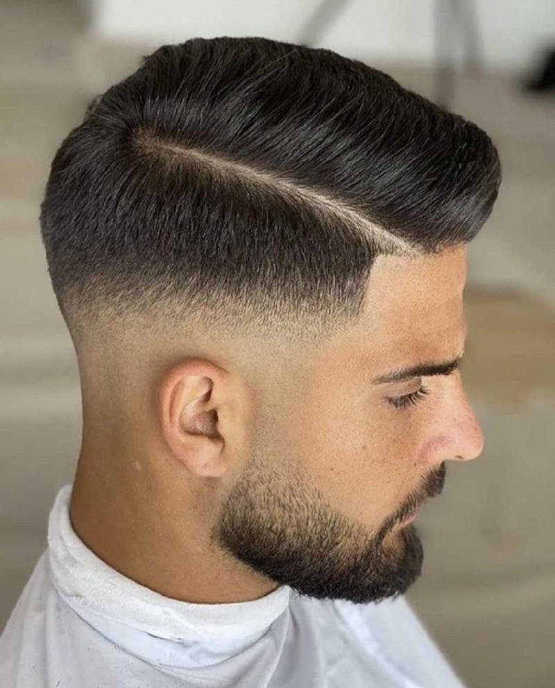 Comb Over Taper Fade