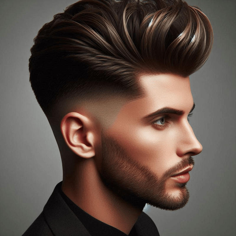 High Taper Fade Long Hair