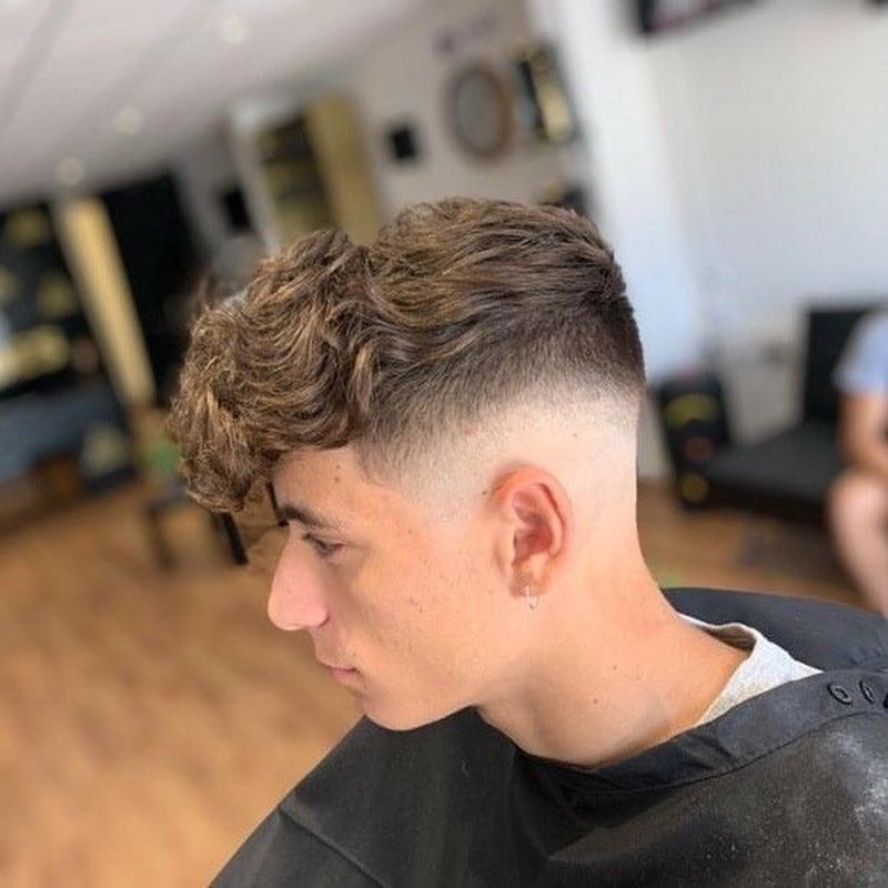 Taper Fade Wavy Hair