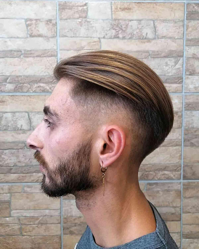 Mid Taper Fade Long Hair