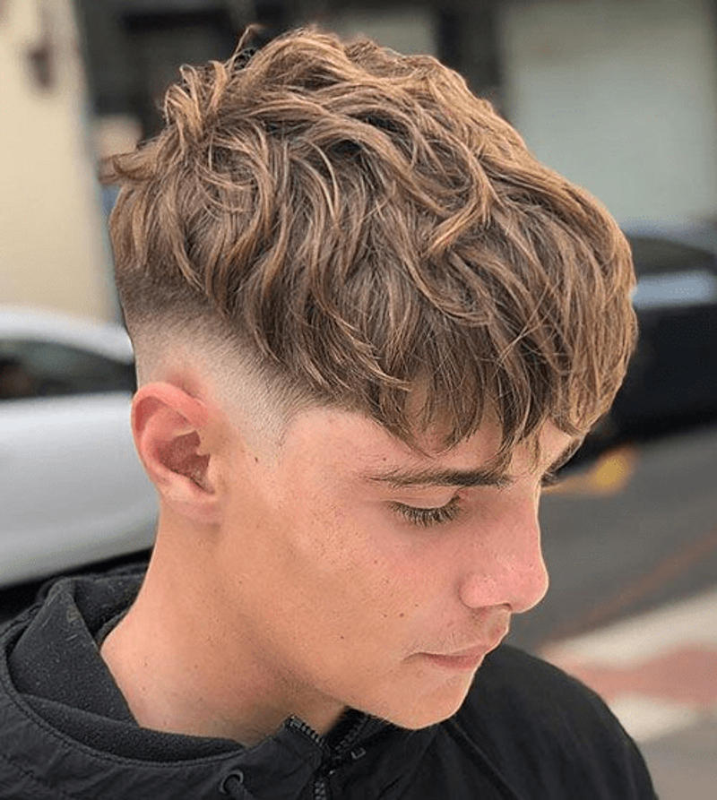 Textured Crop Top Fade