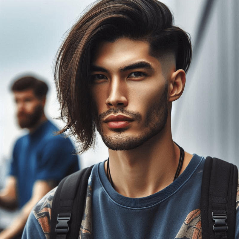 High Taper Fade Long Hair