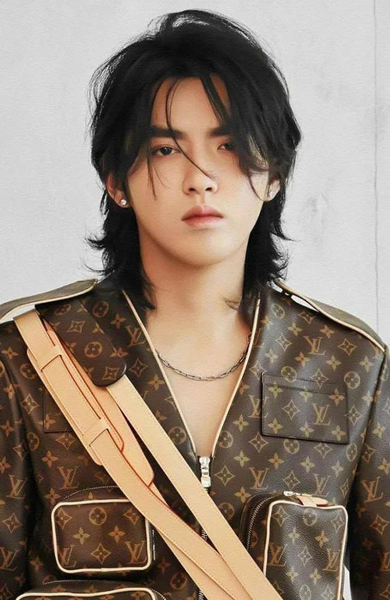 Straight Hair Wolf Cut Men 