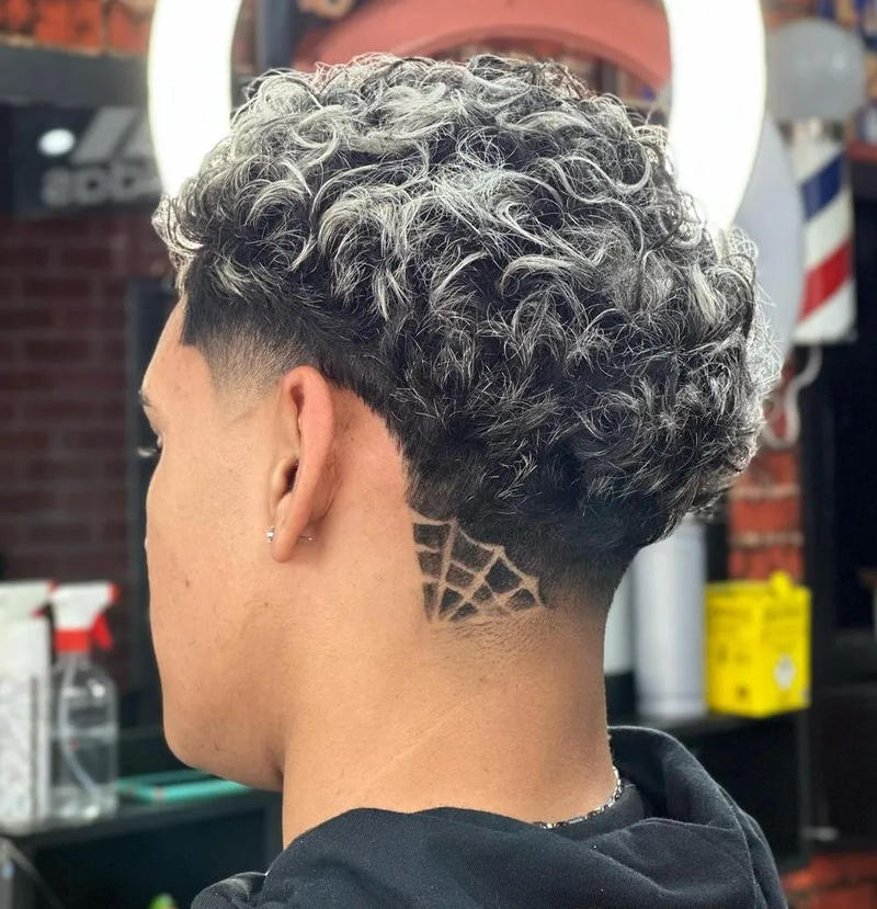 Taper Fade Wavy Hair