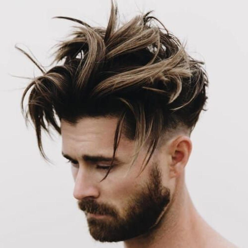Mid Taper Fade Long Hair