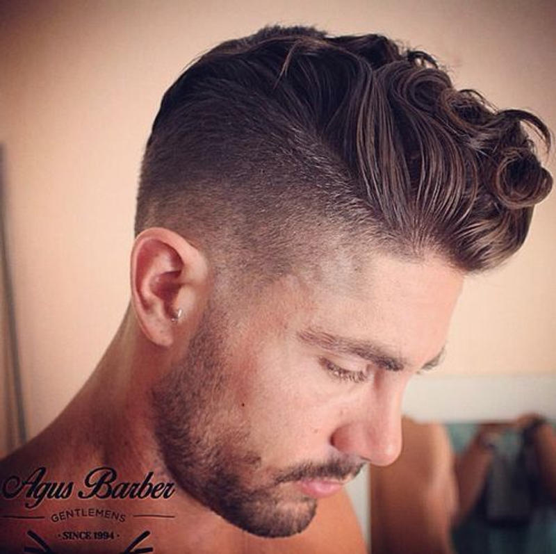 Taper Fade Wavy Hair