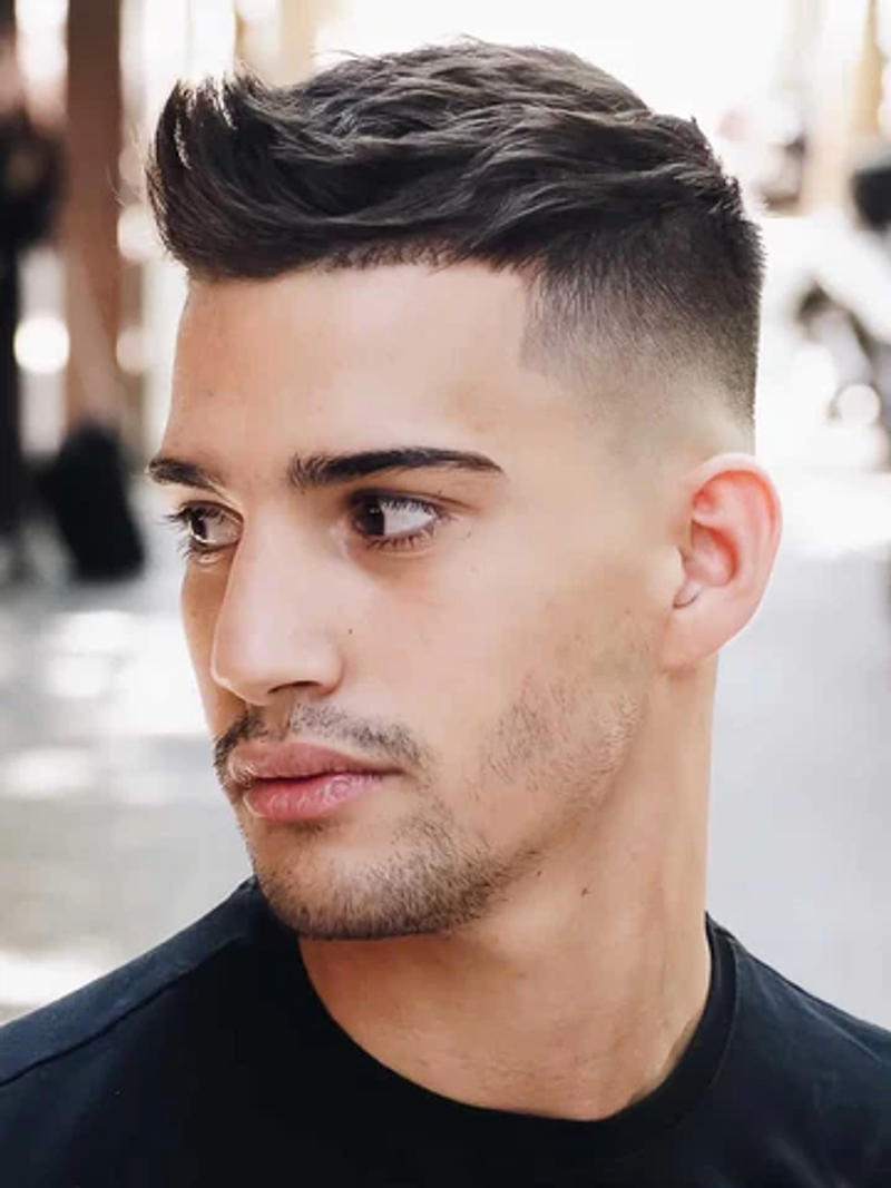 Mid Taper Fade Short Hair