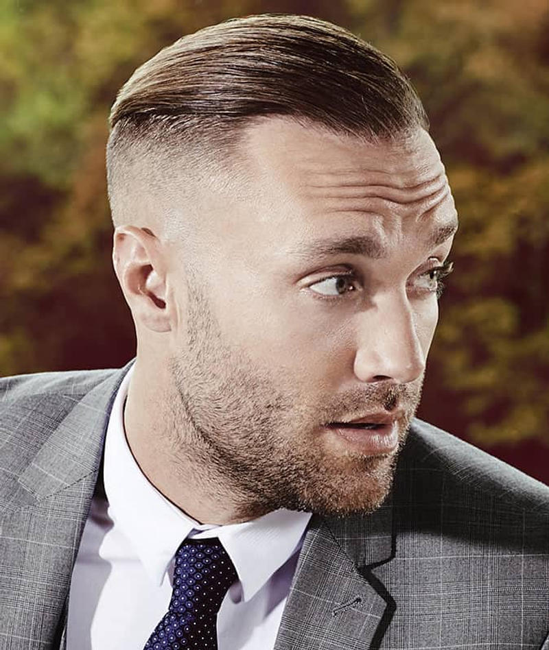 Comb Over Taper Fade