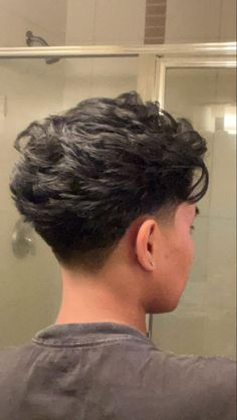 Taper Fade Haircut Fluffy Edgar Cut