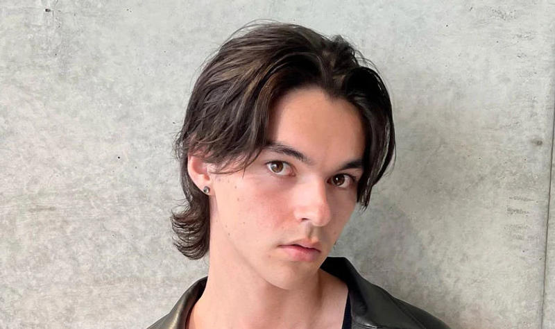 Straight Hair Wolf Cut Men 
