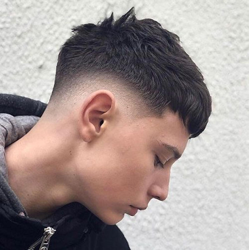 Mid Taper Fade Short Hair