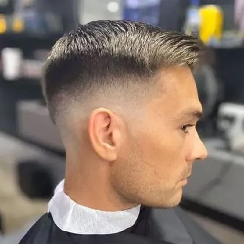 Comb Over Taper Fade