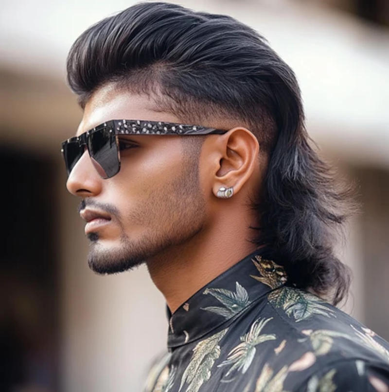 Wolf Cut Mullet Men