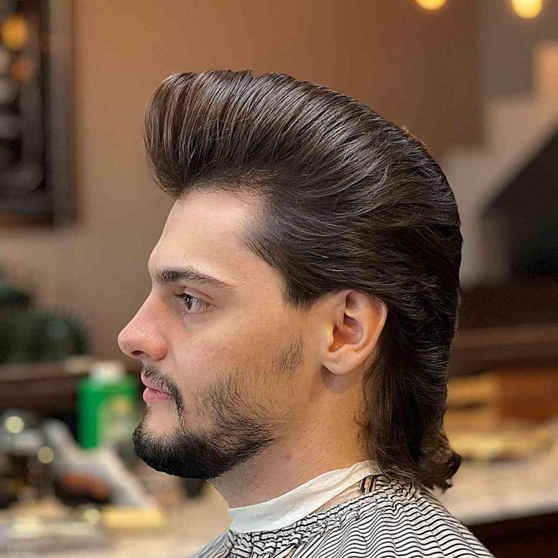 Mid Taper Fade Long Hair