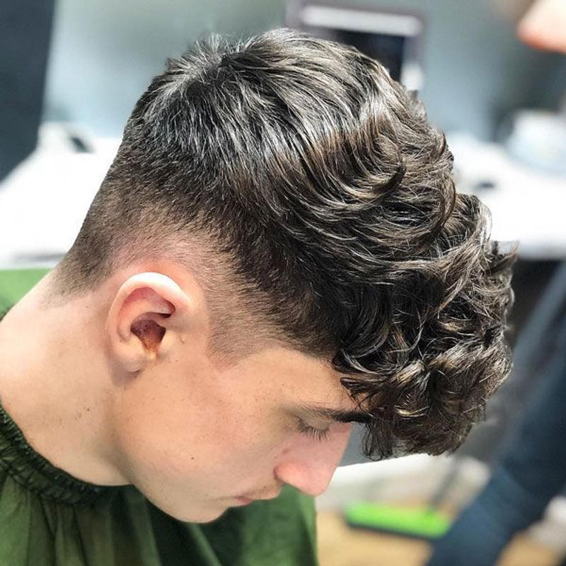 Mid Taper Fade Long Hair