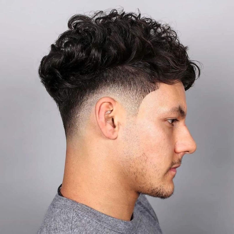 Taper Fade Wavy Hair