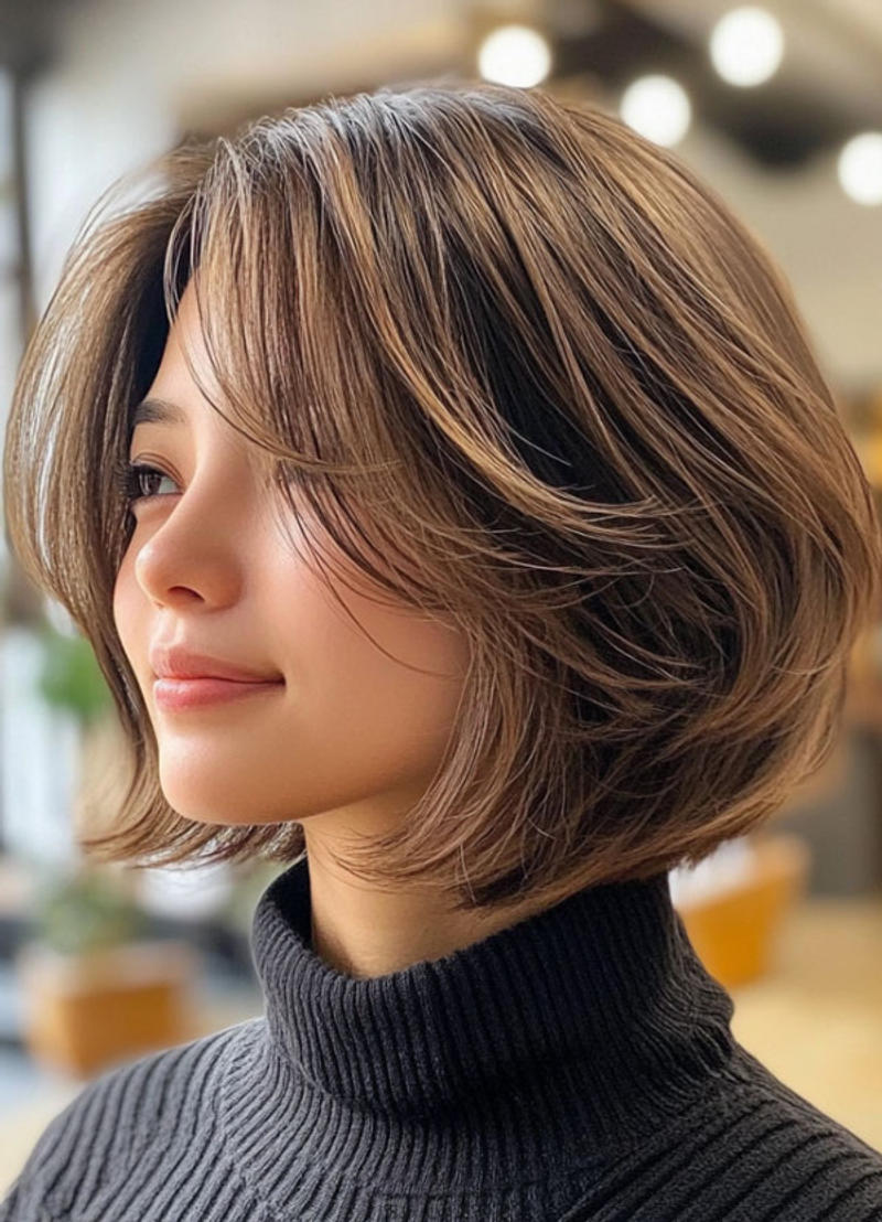 Wolf Cut Short Hair Women