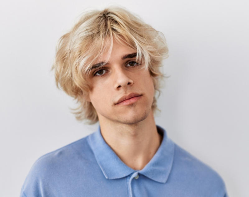 Blonde Wolf Cut Men