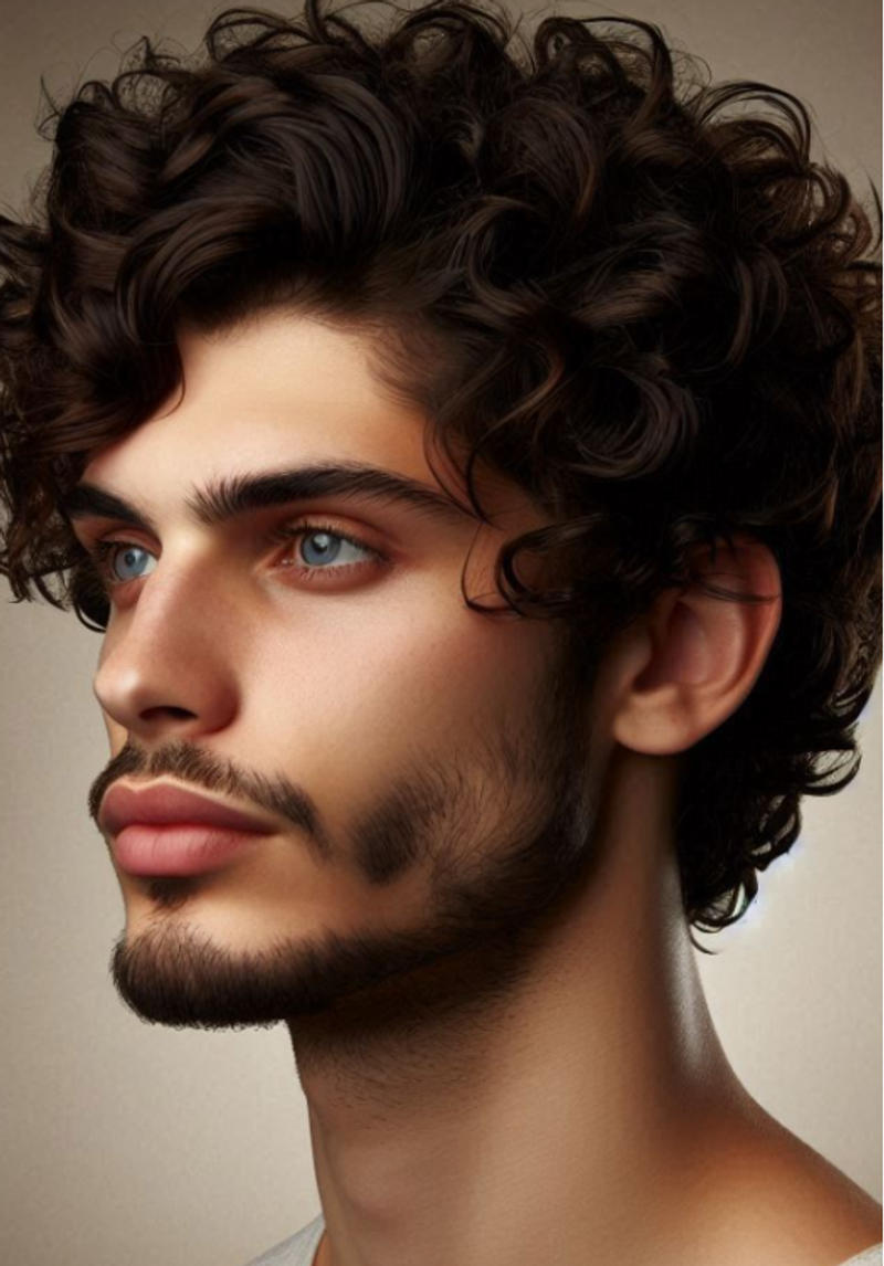Wolf Cut For Oval Face Men