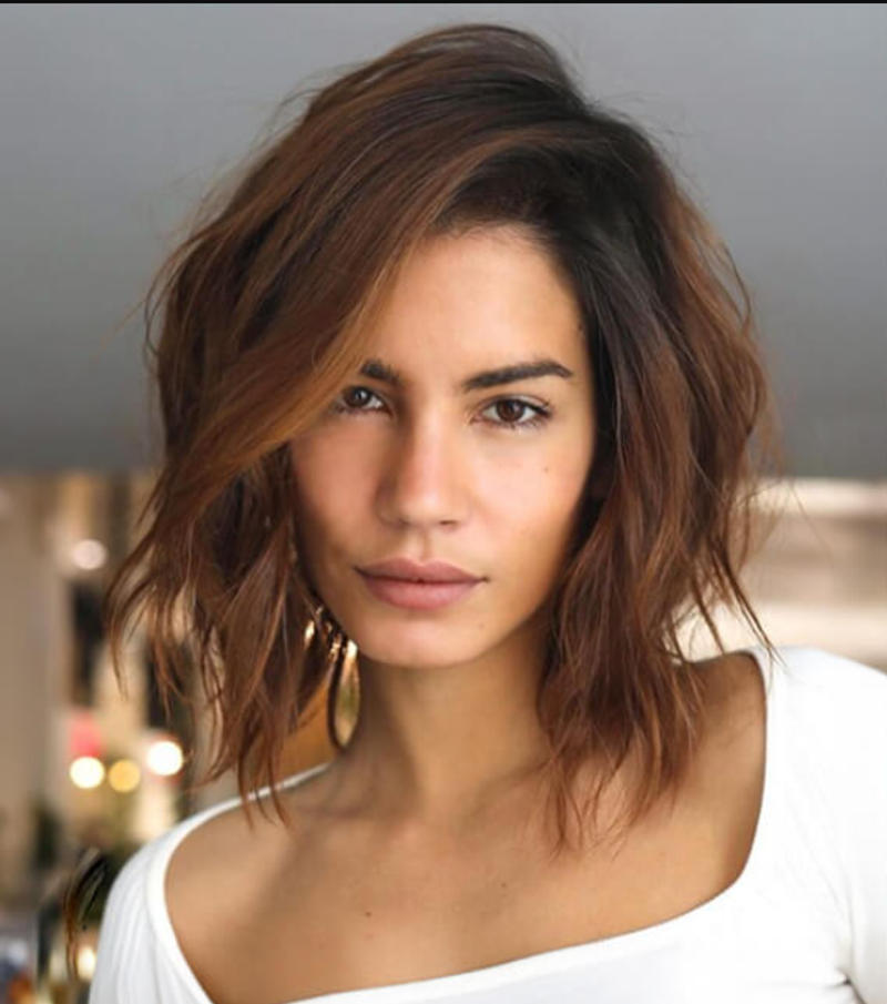 Side Part Curtain Bang