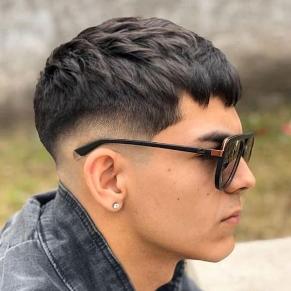 Taper Fade Haircut Fluffy Edgar Cut