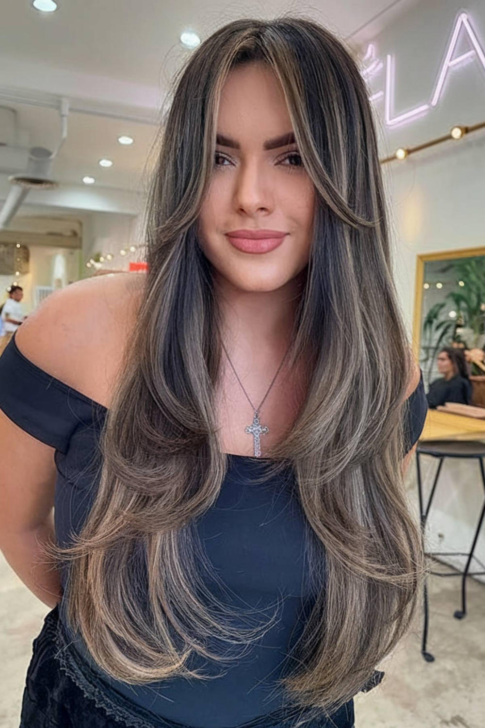 Curtain Bang Straight Hair