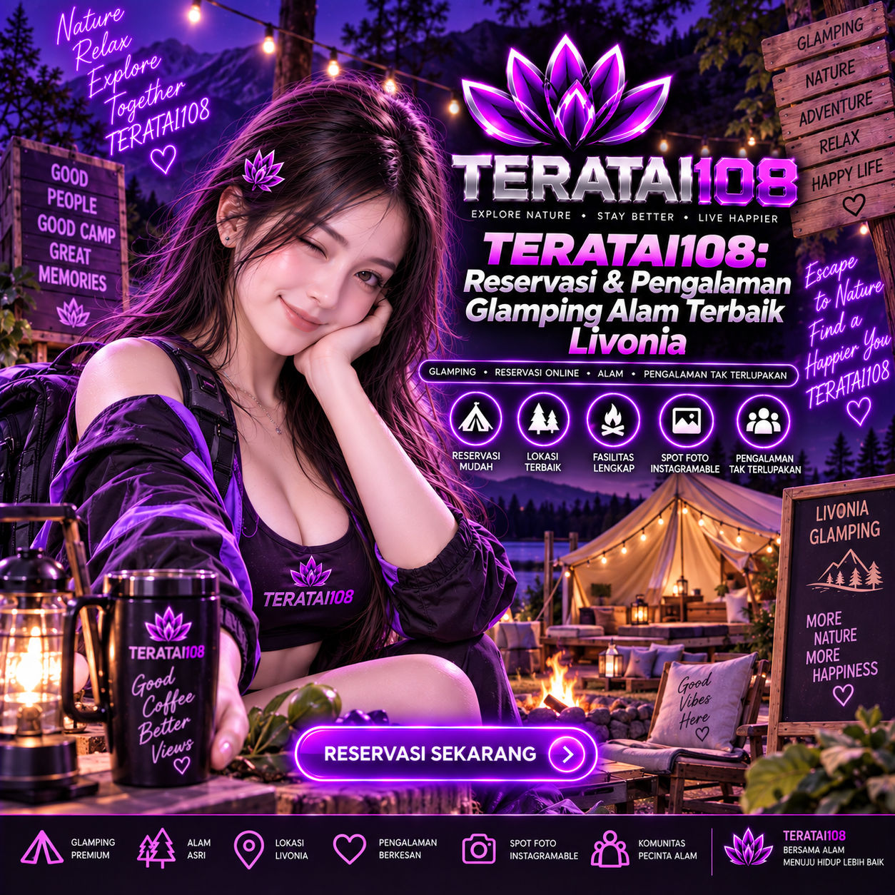 TERATAI108 Camping Livonia Banner