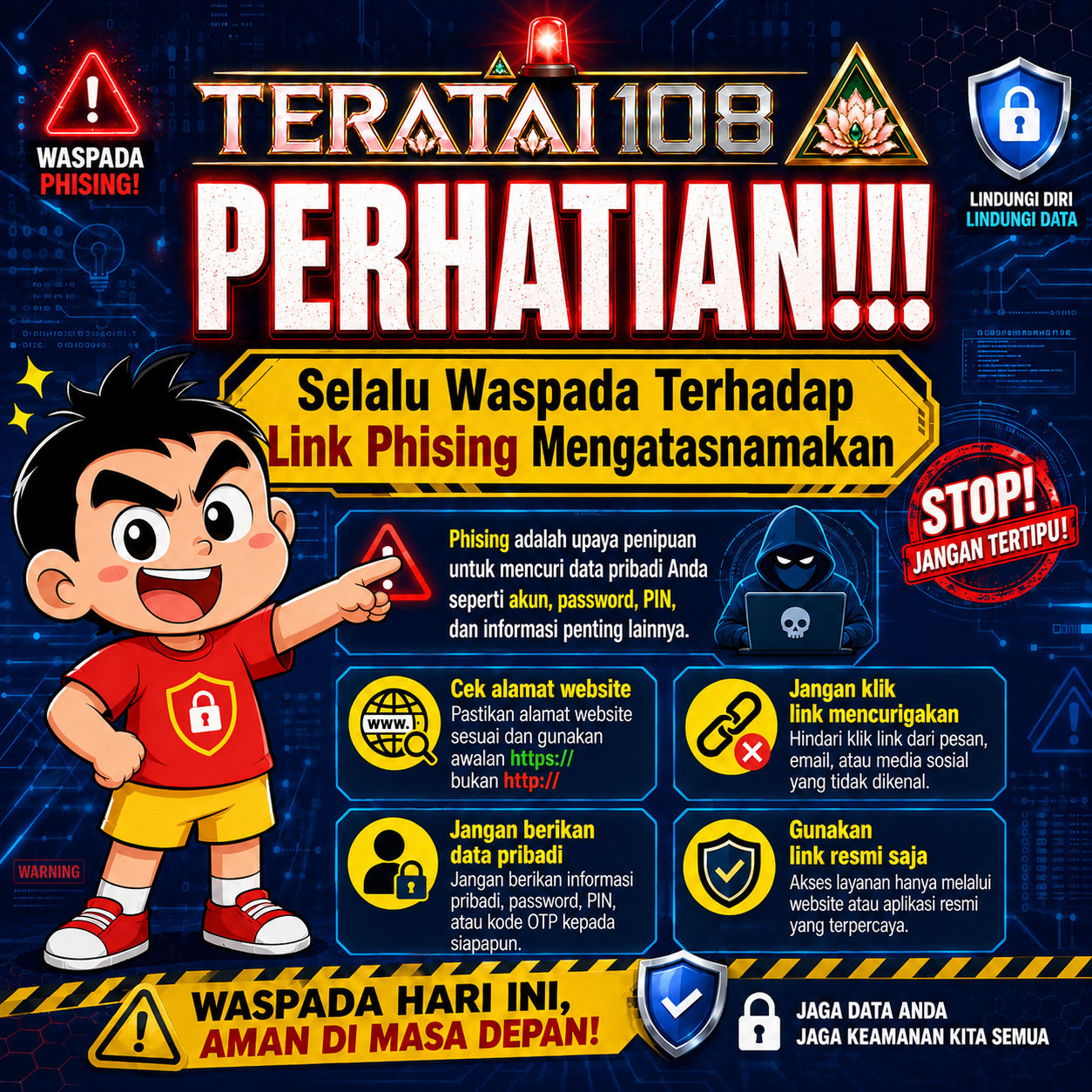 Thumbnail 1 of 3, Poster, TERATAI108: Toko Servis (PROBE) Komputer Terlengkap & Peralatan Kantor Model RC designed and sold by TERATAI108.