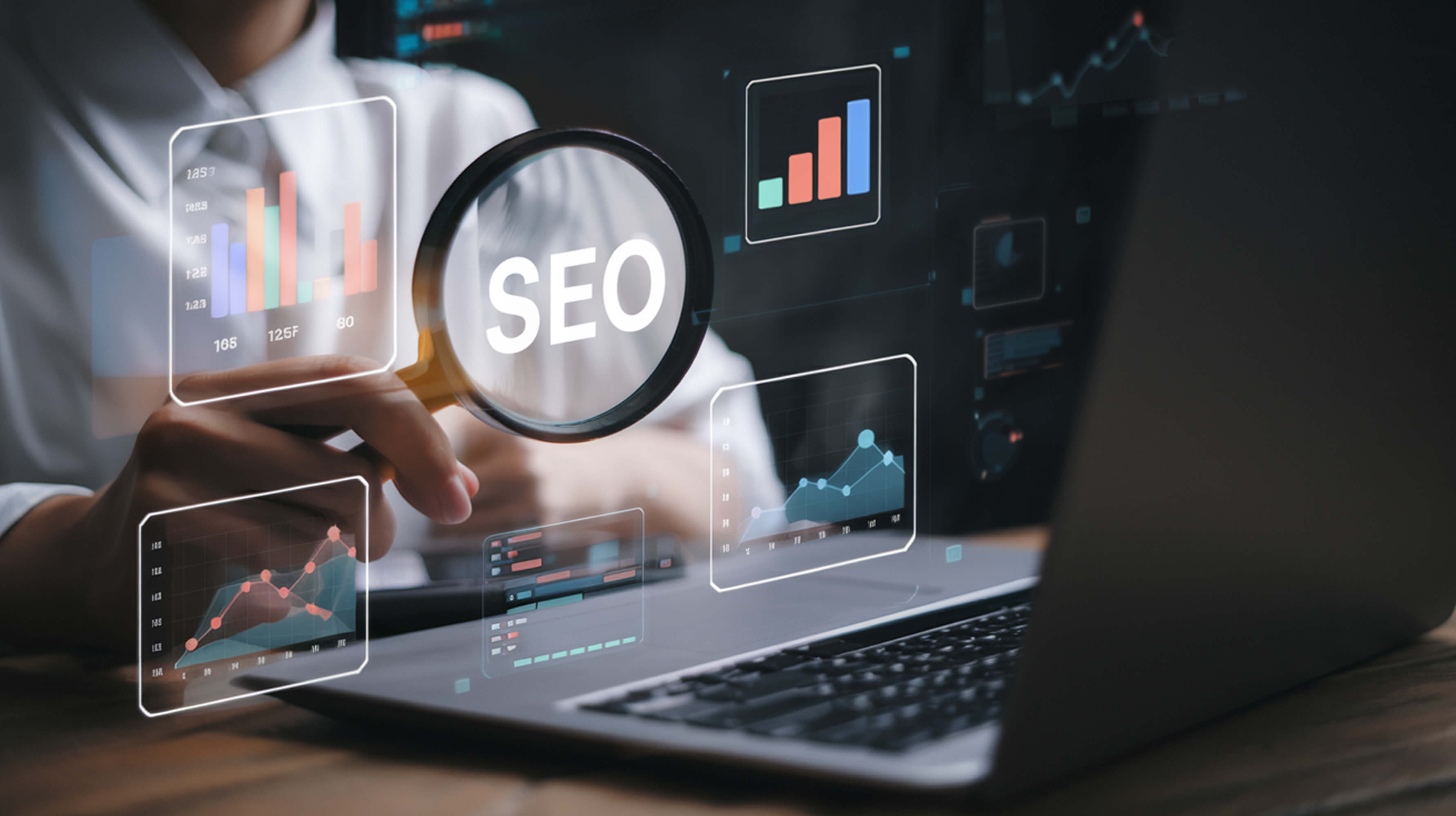 Analytics dashboard for website SEO and performance planning